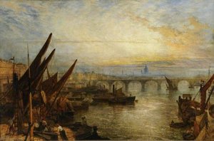 View On The Thames Looking Towards St Paul's, London — Henry Thomas Dawson