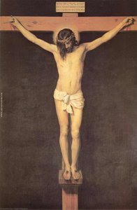 Christ On The Cross, Oil On Canvas, Museo De — Diego Velázquez, Baroque