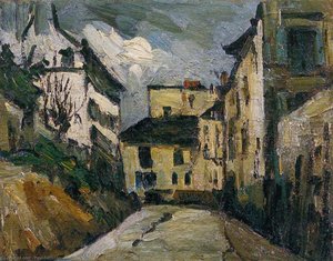 Die Straße Der Weiden. Montmartre — Paul Cézanne, Post-impressionism