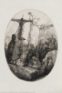 Christ Crucified Between Two Thieves — Rembrandt Van Rijn