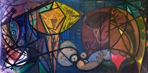 Abstract Composition with Birds
