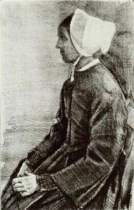 Woman With White Bonnet, Sien's Mother — Vincent Willem Van Gogh, Expressionism