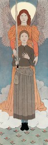 Joan Of Arc With Angel — Louis-maurice Boutet De Monvel