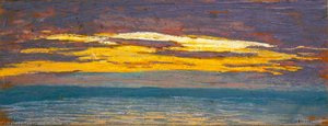View Of The Sea At Sunset — Claude Monet, Impressionist Movement