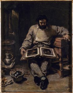 Marc Trapadoux Is Examining The Book Of Prints — Gustave Courbet, Realist Observation