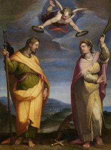 Saint James Major And Saint Catherine Of Alexandria — Orazio Samacchini