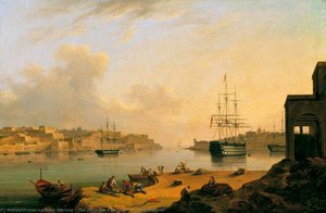The 'princess Charlotte' In Malta Harbour — Johann Schranz