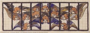 Am Steinhof Church, Design For The Rise Window — Koloman Moser