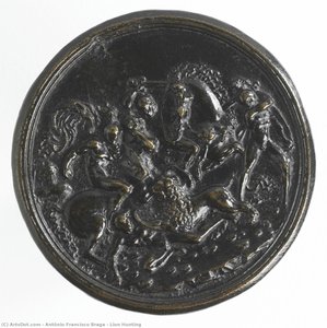 Lion Hunting — Antônio Francisco Braga, Renaissance Relief Sculpture