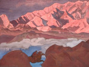 He Who Hastens — Nicholas Roerich, Symbolic Expressionism