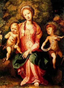 Madonna And Child With The Young Saint John — Jacopo Carucci