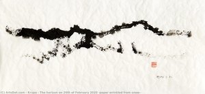 The Horizon On 26th Of February 2020 (paper Wrinkled From Snow) — Krupa