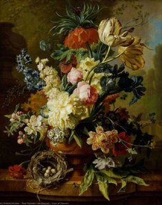 Vase Of Flowers — Paul Theodor Van Brussel, Dutch Golden Age
