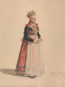 Ingeborg Andresdatter Gulsvik As Bride — Adolph Tidemand