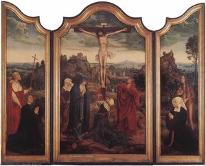 Christ on the Cross with Donors
