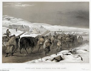 Crimean War - Huts And Warm Clothing For The Army — William Simpson