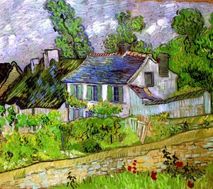 Casas En Auvers — Vincent Willem Van Gogh, Post-impressionism