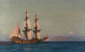A Ship Off Tenerife — John Fraser