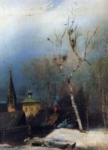 Early Spring — Aleksey Savrasov, Impressionism
