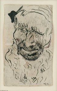 Head, Old Man With Beard — Nicolai Astrup