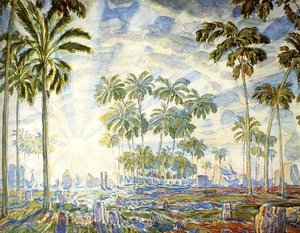 Palm Trees — Konstantin Fyodorovich Bogaevsky