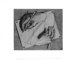 Drawing Hands, 1948 — Maurits Cornelis Escher