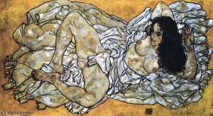Reclining Formal Nude — Egon Schiele