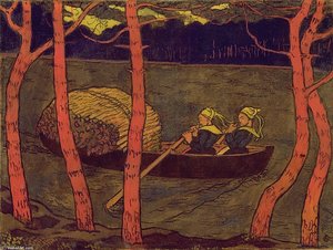Boatwomen In Brittany — Georges Lacombe