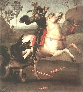 San Jorge Luchando Al Dragón — Rafael