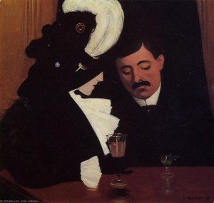 At The Cafe (the Provincial) — Félix Vallotton