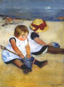 Children By The Shore — Mary Stevenson Cassatt