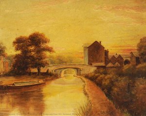 The Canal Bridge and Flour Mill, Norwood, Southall
