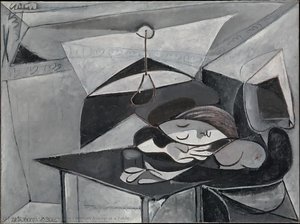 Frau Beim Tisch — Pablo Picasso