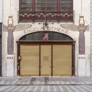 Zum Weißen Engel (white Angel Pharmacy) In Vienna, Austrai — Oskar Laske De