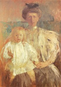 Julia Pugetowa With Her Son — Olga Bozna Ska