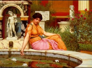 A Lily Pond — R.b.a John William Godward, Neo-classical