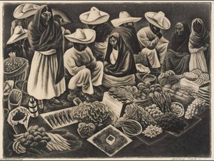 Taxco Market (market, Taxco) — Howard Cook