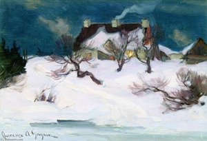 Moonlight, Île D'orléans — Clarence Alphonse Gagnon