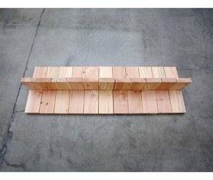 Douglas Fir Fin (view 2) — Carl Andre