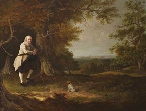 John Carbonell In The Grounds Of His House At Windsor — Johann Zoffany