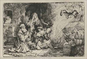 Angel Departing From The Family Of Tobias — Rembrandt Peale