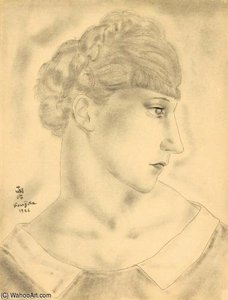 Portrait De Marie-berthe Aurenche — Léonard Tsuguharu Foujita