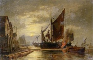 Shipping On The Medway — Richard Henry Nibbs