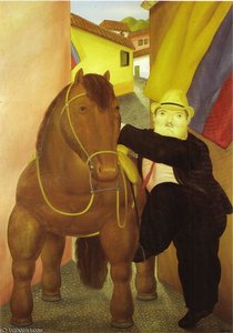 Homme Et Cheval — Fernando Botero