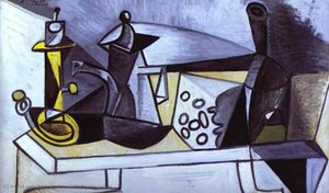 Stillleben Mit Käse — Pablo Picasso, Kubismus