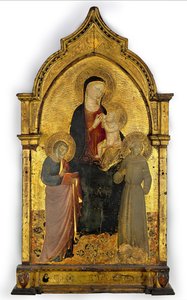 Virgin And Child With Saints Matthew And Francis — Лорэнцо Гиберти