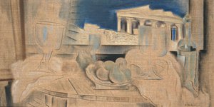 Still Life With Acropolis In The Background — Konstantinos Parthenis