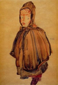 La Chica Con Capucha — Egon Schiele