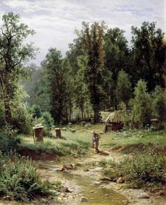 Apiary In A Forest — Ivan Ivanovich Shishkin, Realism