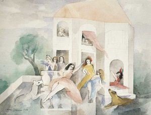 Femmes Sur Terrasse (1946) — Marie Laurencin